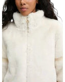 Guess Γυναικείο Μπουφάν Carla Faux Fur V6BL14W4519-G012 Εκρού