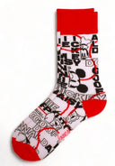 Κάλτσες Ανδρικές One Size 41-45 DISNEY CIMPA MICKEY MOUSE NEW GEN MC22196 Κόκκινο