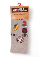 John Frank Ανδρικές Κάλτσες Future ONE SIZE 40-45 JFLSFUN13 Γκρι