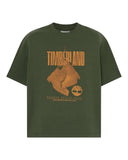 Timberland Ανδρικό T-Shirt Rugged Boot TBC0YHAJU31 Πράσινο