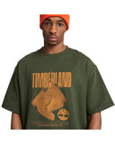 Timberland Ανδρικό T-Shirt Rugged Boot TBC0YHAJU31 Πράσινο