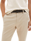 Tom Tailor Ανδρικό Παντελόνι Traveler Slim Chino With Belt 1037547-32285  Μπεζ