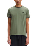 Fred Perry Ανδρική Μπλούζα Τ-Shirt Twin Tipped M1588V-Z50 Χακί