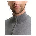 Tom Tailor Ανδρικό Πλεκτό Βαμβακερό Με Κασμίρι Half Zip 1048018-38679 Γκρι