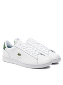 Lacoste Ανδρικά Δερμάτινα Sneakers Carnaby Set 48SMA00111R5 WHT/DK GRN Λευκό