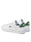 Lacoste Ανδρικά Δερμάτινα Sneakers Carnaby Set 48SMA00111R5 WHT/DK GRN Λευκό