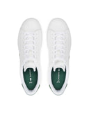 Lacoste Ανδρικά Δερμάτινα Sneakers Carnaby Set 48SMA00111R5 WHT/DK GRN Λευκό