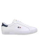 Lacoste Ανδρικά Δερμάτινα Sneakers Powercourt 49SMA0080407 WHT/NVY/RED Λευκό