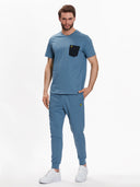 Lyle and Scott Ανδρικό Contrast Pocket  T-shirt TS831V0G-W849 Σιέλ