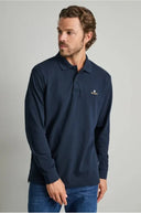 Navy & Green Ανδρική Μπλούζα Πόλο Μακρυμάνικη 24GE.500.8 Marine Blue