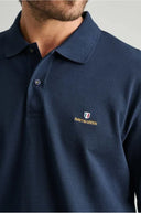 Navy & Green Ανδρική Μπλούζα Πόλο Μακρυμάνικη 24GE.500.8 Marine Blue