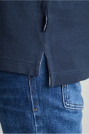 Navy & Green Ανδρική Μπλούζα Πόλο Μακρυμάνικη 24GE.500.8 Marine Blue