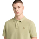 Timberland Ανδρική Μπλούζα SS Millers River Pique Polo TB0A6VDPBQ0 Πράσινο Ανοιχτό