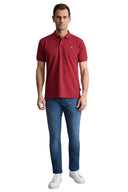 Navy & Green Ανδρική Μπλούζα Πόλο Κοντομάνικη 24GE.300.9 Merlot Μπορντό