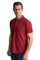 Navy & Green Ανδρική Μπλούζα Πόλο Κοντομάνικη 24GE.300.9 Merlot Μπορντό
