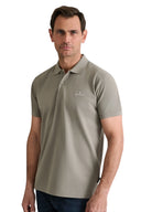 Navy & Green Ανδρική Μπλούζα Πόλο Κοντομάνικη 24GE.300.9 Metallo Μπεζ