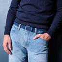La Boucle Ανδρική Ζώνη Πλεκτή Miami B10-100170 Dark Blue