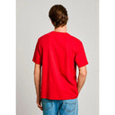 Pepe Jeans Ανδρική Μπλούζα T-Shirt Connor Contrast PM509933-285 Κόκκινο