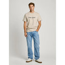 Pepe Jeans Ανδρική Μπλούζα T-Shirt Dale PM509783-836 Μπεζ