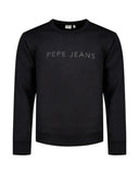 Pepe Jeans Ανδρικό Φούτερ Jefferson Big Logo Crew PM5800255-999 Μαύρο