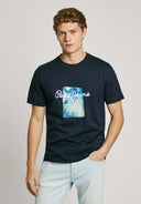 Pepe Jeans Ανδρική Μπλούζα T-Shirt Dalter  PM509780-594 Μπλε