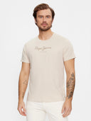 Pepe Jeans Ανδρικό T-shirt Eggo PM508208-833 Μπεζ