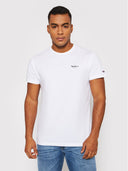Pepe Jeans Ανδρική Μπλούζα Original Basic T-Shirt PM508212-800 Λευκό