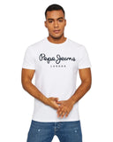 Pepe Jeans Ανδρικό T-shirt Original Stretch PM508210-800 Λευκό