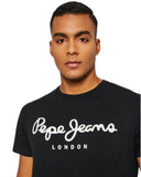 Pepe Jeans Ανδρικό T-shirt Original Stretch PM508210-999 Μαύρο