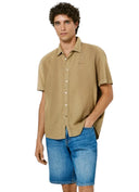 Pepe Jeans Ανδρικό Κοντομάνικο Πουκάμισο Percy PM3091193-850 Καφέ
