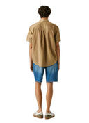 Pepe Jeans Ανδρικό Κοντομάνικο Πουκάμισο Percy PM3091193-850 Καφέ