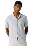 Pepe Jeans Ανδρικό Κοντομάνικο Πουκάμισο Percy PM3091193-504 Σιέλ