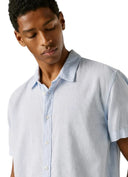 Pepe Jeans Ανδρικό Κοντομάνικο Πουκάμισο Percy PM3091193-504 Σιέλ
