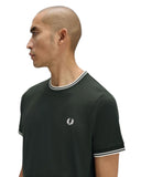 Fred Perry Ανδρική Μπλούζα Τ-Shirt Twin Tipped M1588V-T50 Πράσινο