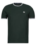Fred Perry Ανδρική Μπλούζα Τ-Shirt Twin Tipped M1588V-T50 Πράσινο