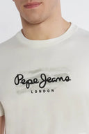 Pepe Jeans Ανδρικό T-shirt Castle PM509204-837 Chalk White