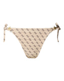 Guess Γυναικείο Μαγιό 4G Logo Brazilian Bikini Bottoms E6GO29KCBJ0-P1LT Μπεζ