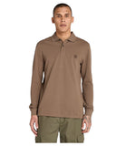 Timberland Ανδρική Μπλούζα LS Millers River Pique Polo TB0A6VD2BK0 Καφέ 
