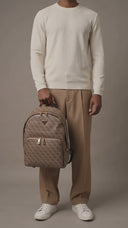 Guess Σακίδιο Πλάτης Vezzola Milano Compact Backpack HMEVZLP3406-BBO Μπεζ
