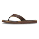 Quiksilver Carver Nubuck Ανδρικές Δερμάτινες Σαγιονάρες EQYL100060-KVJ1 Καφέ
