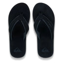 Quiksilver Carver Nubuck Ανδρικές Δερμάτινες Σαγιονάρες EQYL100060-KVJ2 Μαύρο