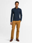 Timberland Ανδρική Μπλούζα Ls Millers River Pique Polo TB0A6VD2433 Μπλέ