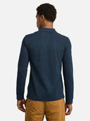 Timberland Ανδρική Μπλούζα Ls Millers River Pique Polo TB0A6VD2433 Μπλέ