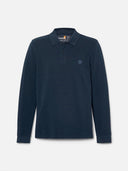 Timberland Ανδρική Μπλούζα Ls Millers River Pique Polo TB0A6VD2433 Μπλέ
