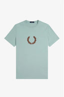 Fred Perry Ανδρική Μπλούζα Textured Laurel Wreath T-Shirt M8587-959 Μέντα