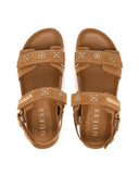 Guess Γυναικεία Σανδάλια FLPFLOESU03-BROWN Καφέ