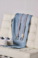 La Boucle Ανδρική Ζώνη Πλεκτή Santa Barbara B60-600520 Blue Beige