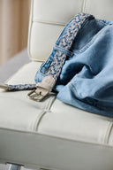 La Boucle Ανδρική Ζώνη Πλεκτή Santa Barbara B60-600520 Blue Beige