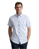 Navy & Green Ανδρικό Πουκάμισο Κοντομάνικο 24NG.B402/1B/SS PASTEL BLUE Σιέλ