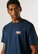 Pepe Jeans Ανδρικό T-shirt Small Flag PM5010311-594 Μπλε 